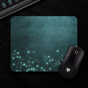 Mousepad Mystic Twilight Stars   Brilho verde-claro profund