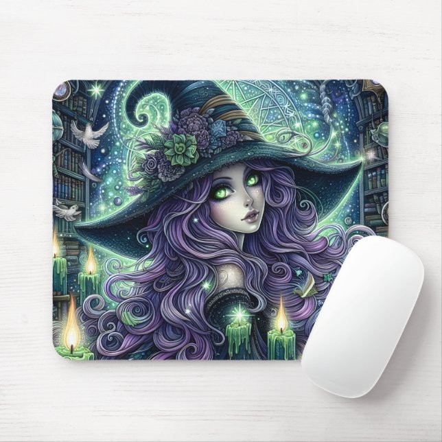 Mousepad Mystical Celestial Witch (Com mouse)