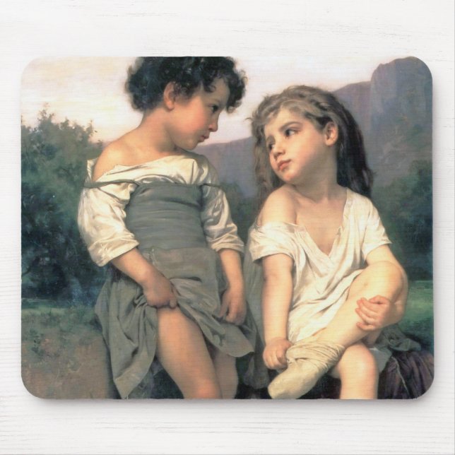 Mousepad Na borda do Brook, Bouguereau (Frente)