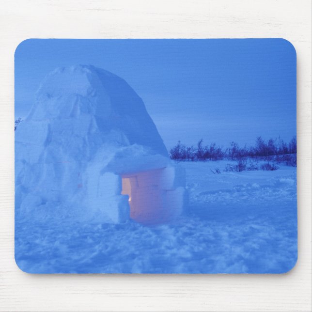 Mousepad NA, Canadá, Manitoba, Churchill. Igloo ártico (Frente)