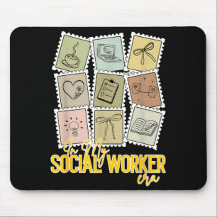 Mousepad Na era dos trabalhadores sociais homens de formatu