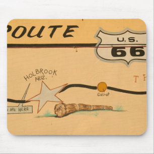 Mousepad NA, EUA, Arizona, Holbrook Rota 66 mural de estrad
