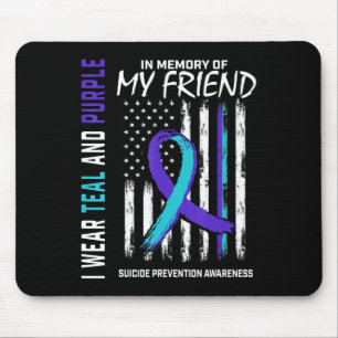 Mousepad Na Memória, Amigo da Prevenção de Consciência Suic