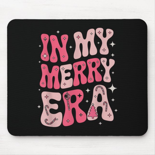 Mousepad Na minha Feliz Era Férias Férias Férias Celebração (Frente)