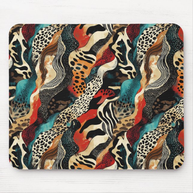 Mousepad Na moda Animal Print Fusion Design (Frente)