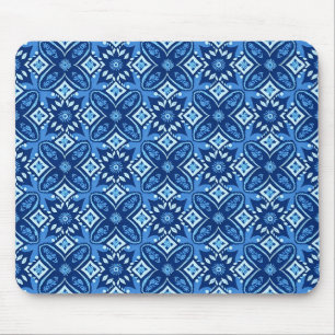 Mousepad Na moda Boho Padrão Geométrico Floral