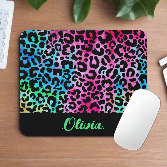 Mousepad Na moda Colorida Textura Neon Feminina (Criador carregado)