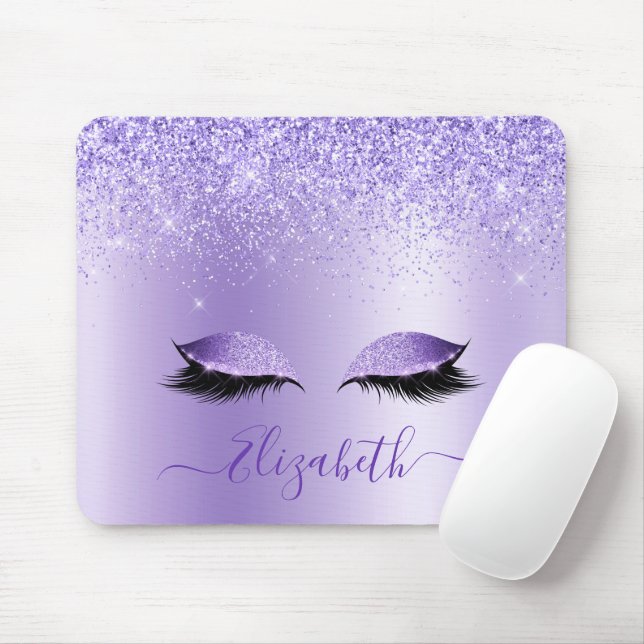 Mousepad Na moda de Tendência Moderna - Lashes Roxos (Com mouse)