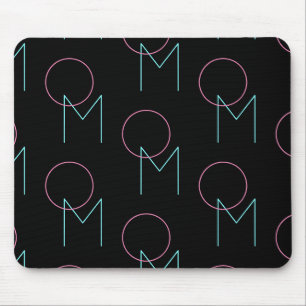 Mousepad Na moda Editável Qualquer Duas Iniciais Modernas e