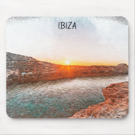 Mousepad Na moda Ibiza Espanha Sunset