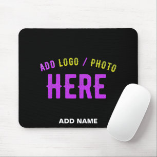 MOUSEPAD NA MODA MODERNO PERSONALIZÁVEL NEGRO VERIFICADO CO
