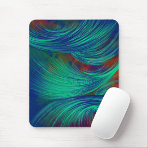Mousepad Na moda verde marinho Abstrato