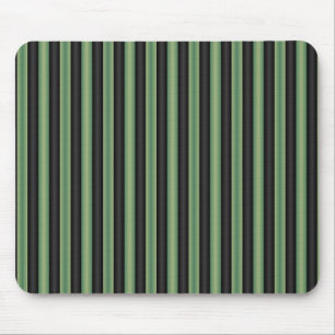 Mousepad Na moda Vintage Olive Sage Green Black 3D Striped