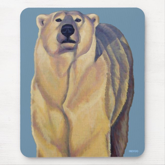 Mousepad Na moda Wildlife Mousepad do Urso Polar (Frente)