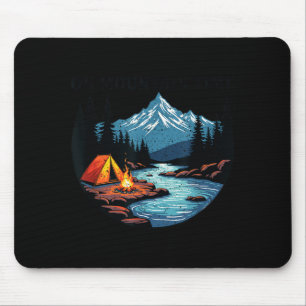 Mousepad Na Montanha Tempo Natureza Aflita Camping Trilha