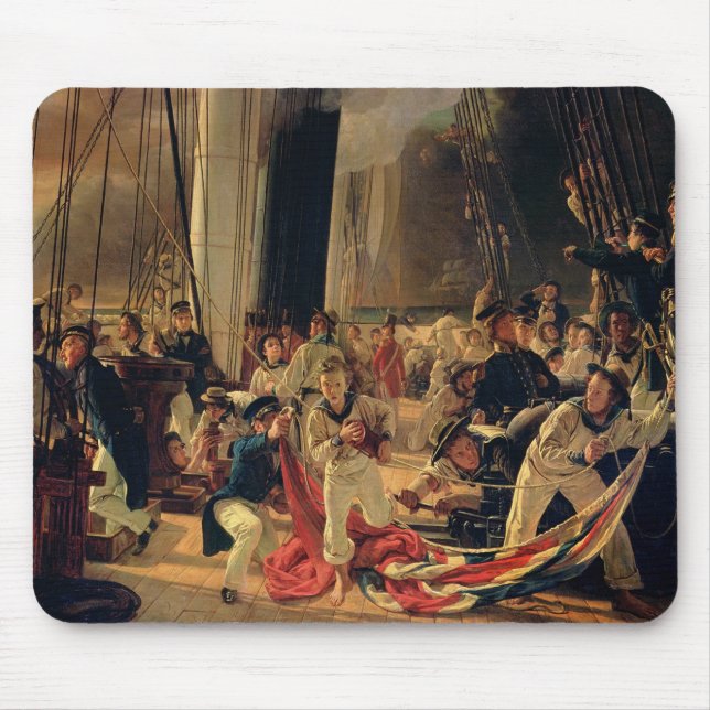 Mousepad Na plataforma durante uma batalha de mar, 1855 (Frente)
