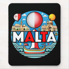 Mousepad Nação Insular Mediterrânica de Malta