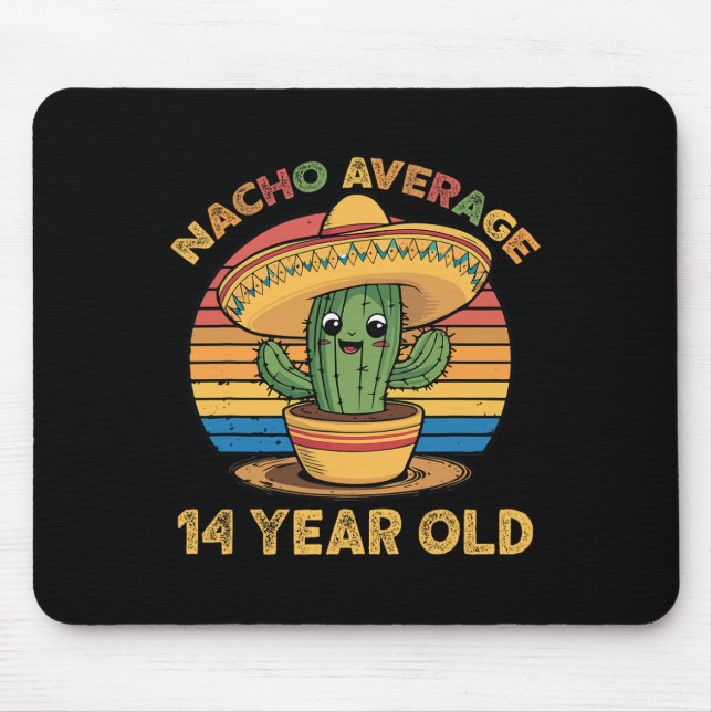 Mousepad Nacho Média 14 anos Cinco de Mayo 14 Birth (Frente)