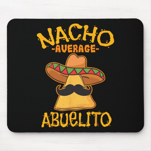 Mousepad Nacho Média Abuelito Avô Avô Cinco D (Frente)