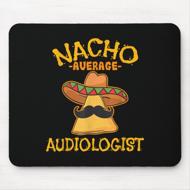 Mousepad Nacho Média Audiologista Cinco De Mayo Fiesta (Frente)