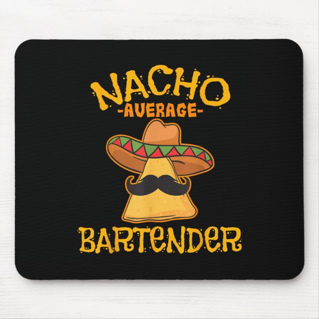 Mousepad Nacho Média Bartender Cinco De Mayo Fiesta (Frente)
