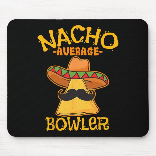 Mousepad Nacho Média Bowler Boliche Mexicana Cinco De Mayo (Frente)