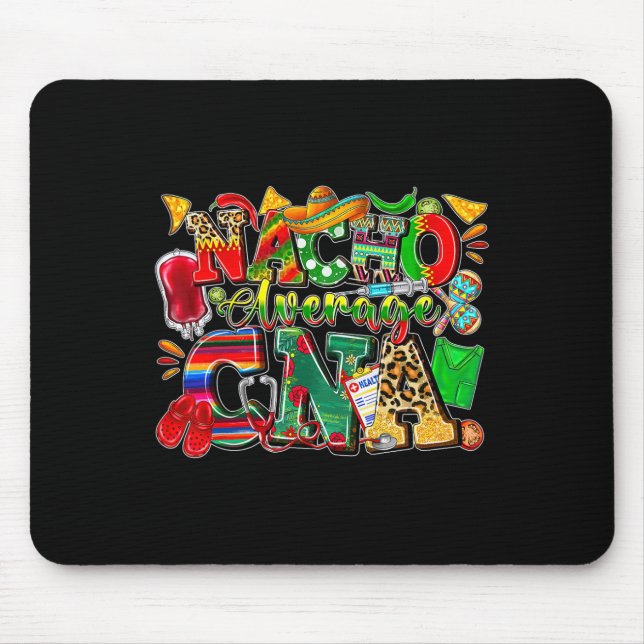 Mousepad Nacho Média Certified Cna Enfermagem Istant Cinco  (Frente)