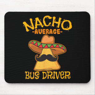 Mousepad Nacho Média de Ônibus Transporte Busman Cinco De