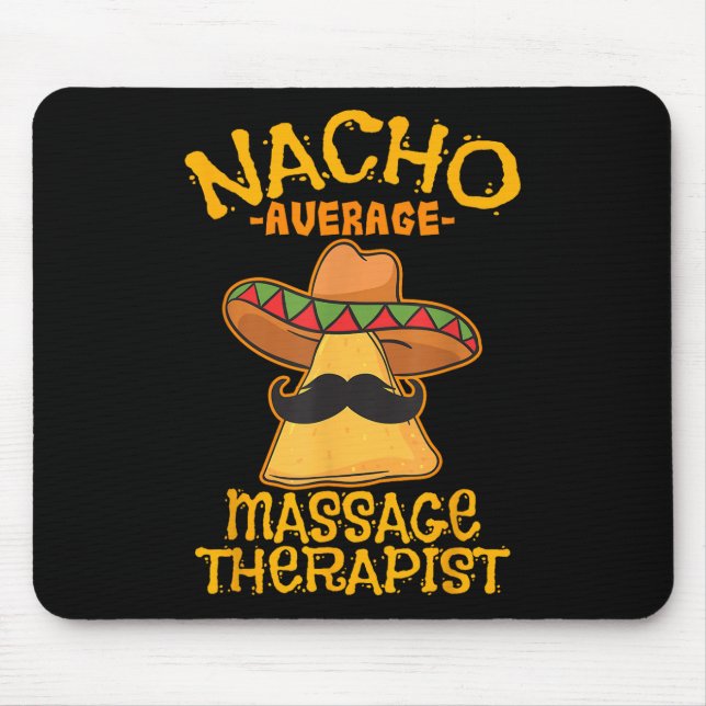 Mousepad Nacho Média de Terapista de Mage Meuse Cinco De Ma (Frente)