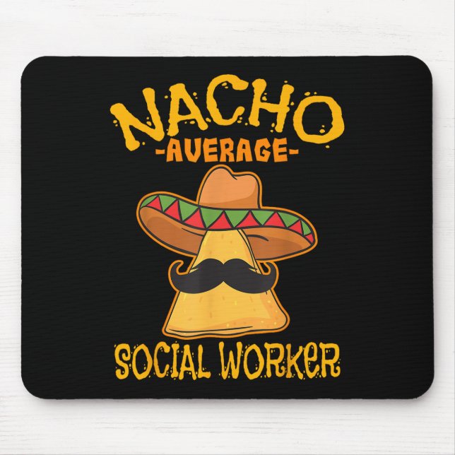Mousepad Nacho Média de Trabalhadores Sociais Cin de Bem-Es (Frente)