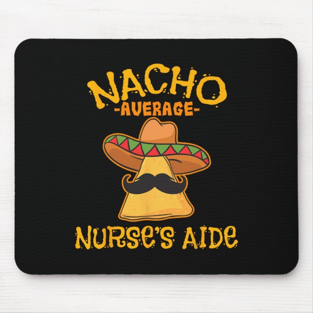 Mousepad Nacho Média Enfermeira Aide Cinco De Mayo Mexico (Frente)