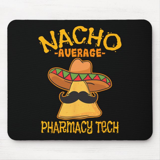 Mousepad Nacho Média Farmácia Farmacêutica Tech Cinco De Mã (Frente)
