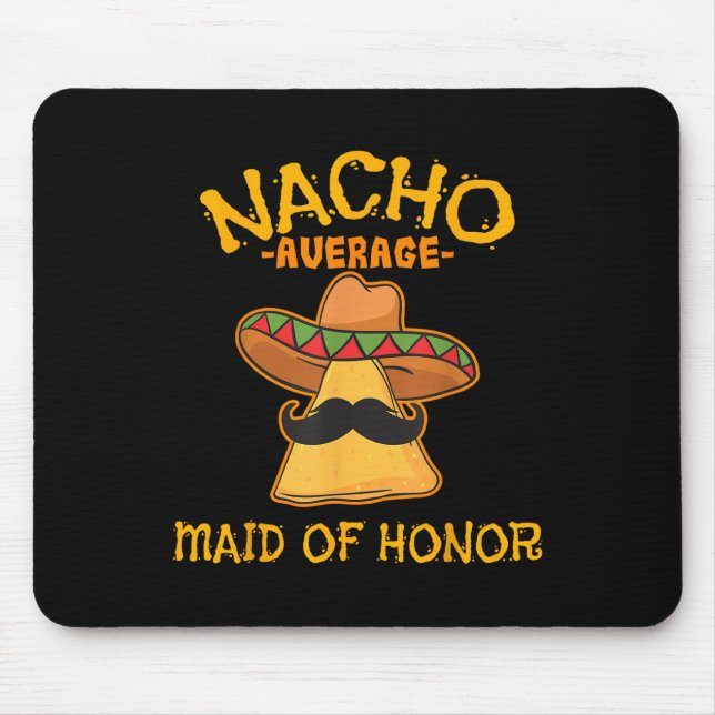 Mousepad Nacho Média Madrinha de casamento Mexicana Cinco D (Frente)