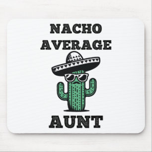 Mousepad Nacho Média Tia Divertida Piada Mexicana Cinco De 