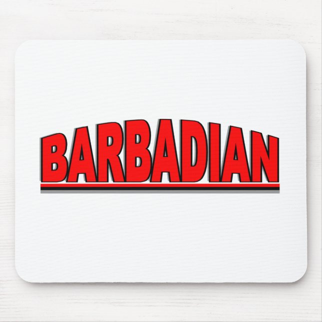 Mousepad Nacionalidades - "Barbadian " (Frente)