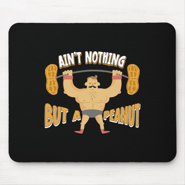 Mousepad Nada Além de um Fisiculturismo com Peso de Amendoi (Frente)