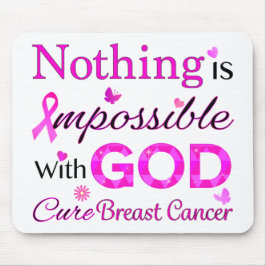 Mousepad Nada é impossível com DEUS