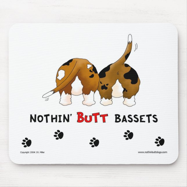 Mousepad Nada termina Bassets (Frente)