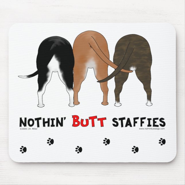Mousepad Nada termina Staffies (Frente)