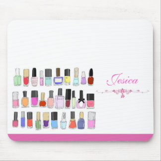 Mousepad Nail polish bottles