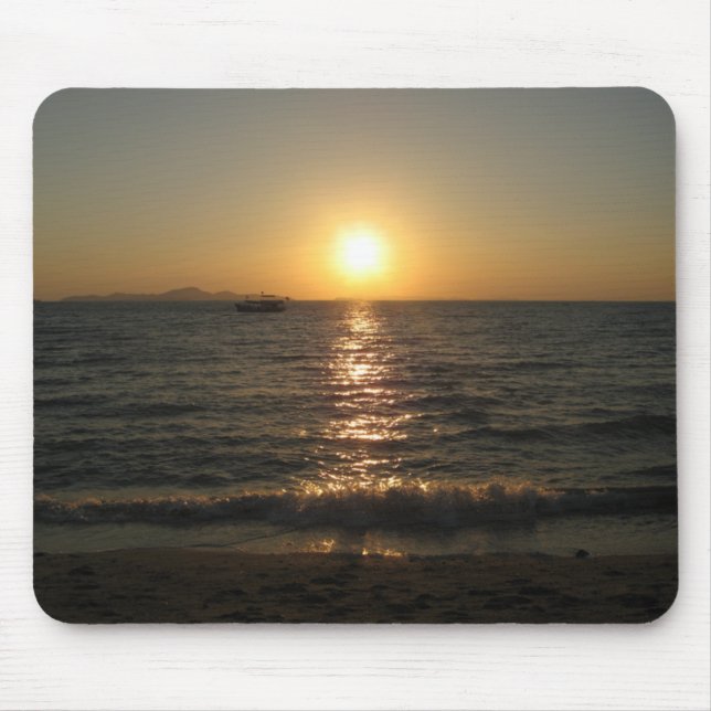 Mousepad Naklua Beach Sunset. Pattaya, Chonburi, Tailândia (Frente)