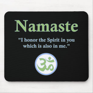 Mousepad Namaste - com citações e símbolo do OM