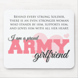 Mousepad Namorada orgulhoso do exército