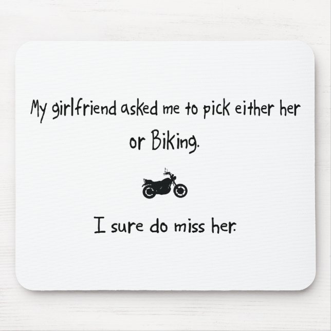 Mousepad Namorada ou Biking da picareta (Frente)