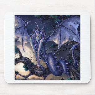Mousepad Namoradeira abstrata da menina do dragão da