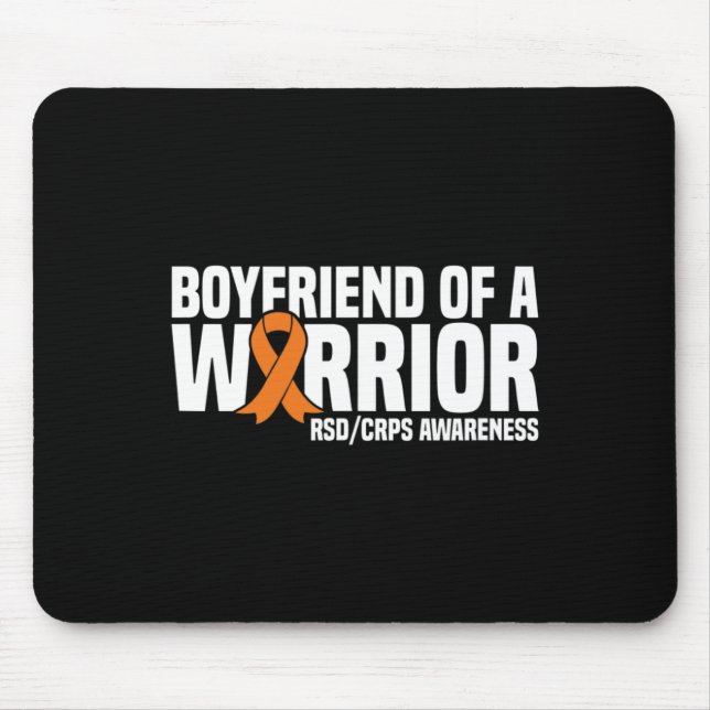Mousepad Namorado de um Warrior Orange Ribbon RSDCRPS (Frente)