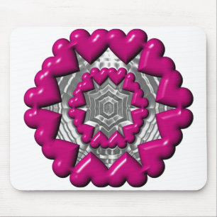 Mousepad Namorados Anel de Corações