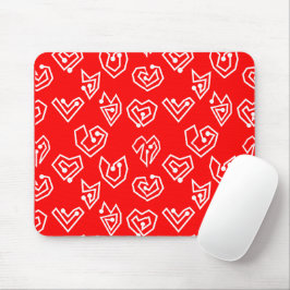 Mousepad Namorados Branco Mazes