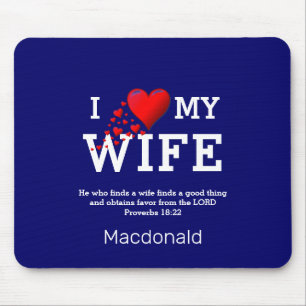 Mousepad Namorados   EU AMO O MEU Mouse MULHER Pad