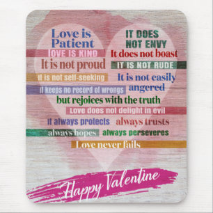 Mousepad Namorados Feliz - 1 Corintianos 13